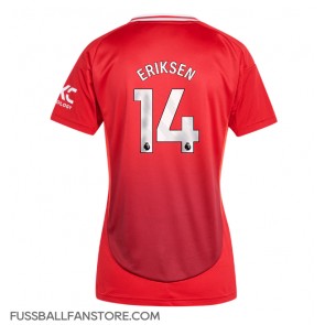 Manchester United Christian Eriksen #14 Replik Heimtrikot Damen 2024-25 Kurzarm